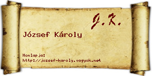 József Károly névjegykártya